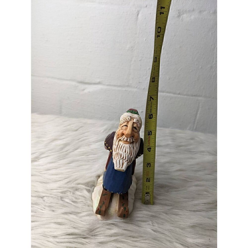 David Frykman 1998 DF 1325‎ Santa On Skis Unique Holiday Christmas Figure
